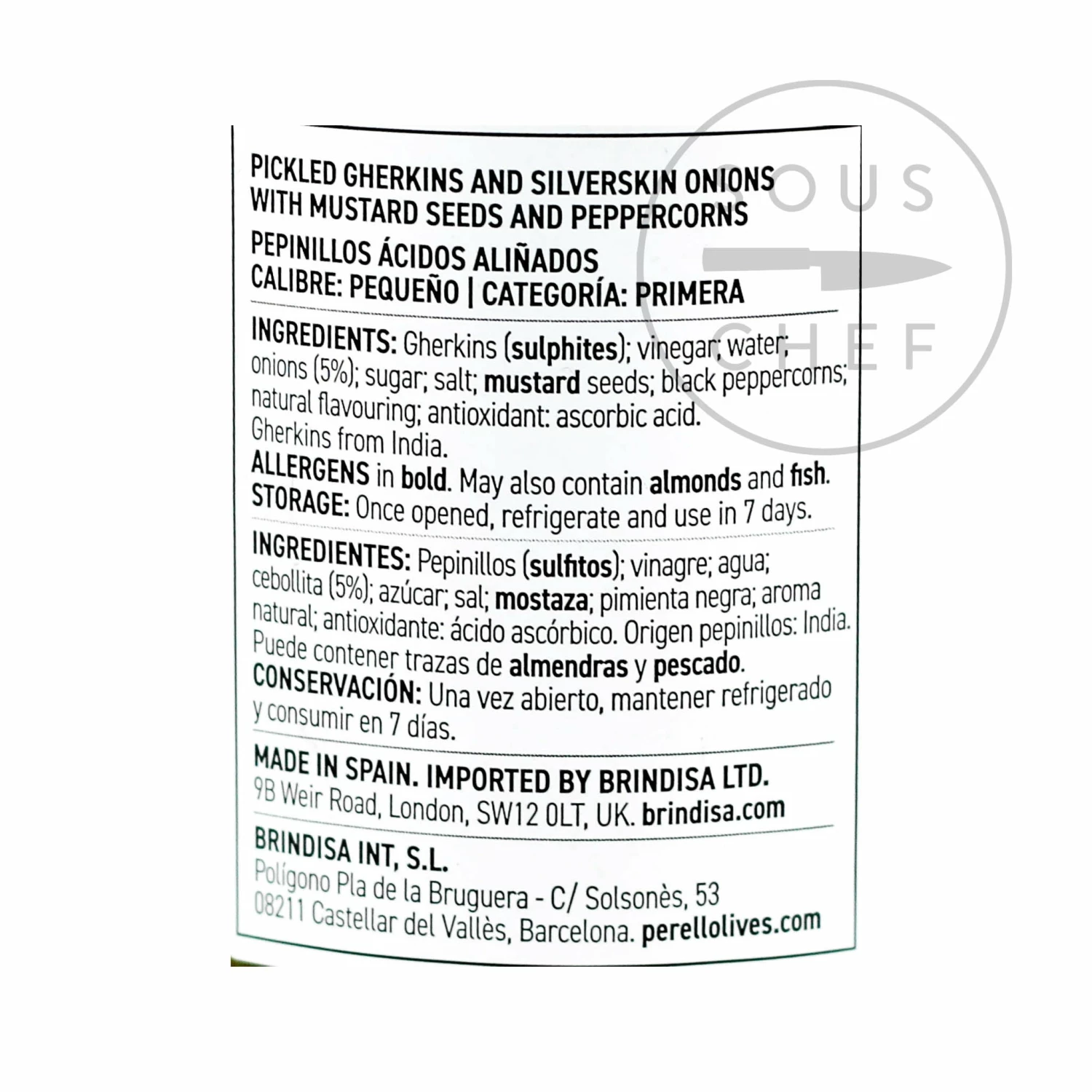 Perello Cocktail Gherkins 190g 4 Perello Cocktail Gherkins 190g