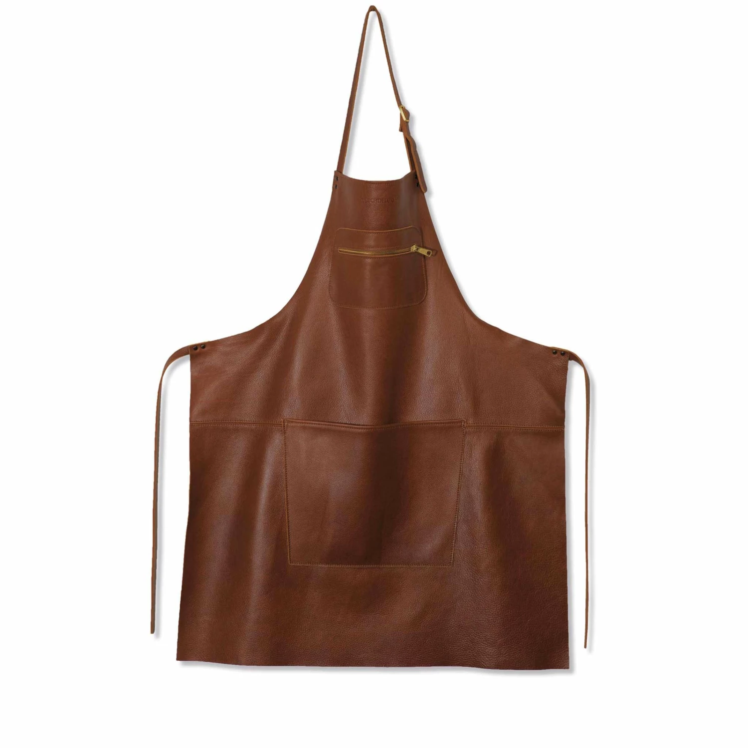 Dutchdeluxes Leather Zipper Apron In Classic Brown Cookware 3 Dutchdeluxes Leather Zipper Apron In Classic Brown Cookware