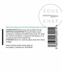 Sous Chef Red Alaea Salt Ingredients