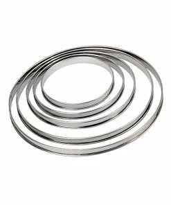De Buyer Stainless Steel Tart Ring 20cm Cookware