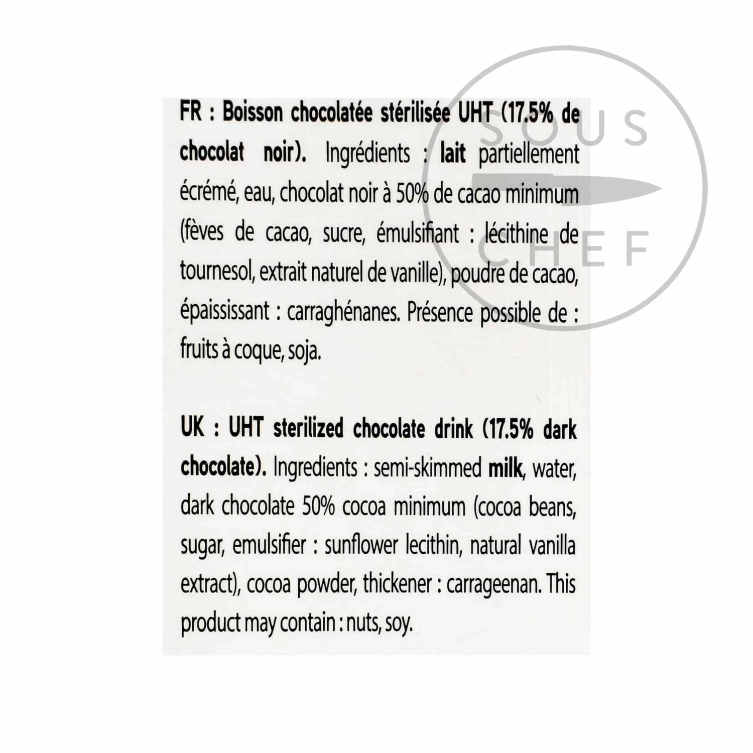 Valrhona Celaya Liquid Hot Chocolate 1 Litre 4 Valrhona Celaya Liquid Hot Chocolate 1 Litre