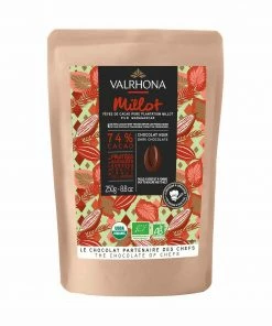 Ingredients Valrhona Millot 74% 'Pure' Single Origin Organic Chocolate Couverture 250g