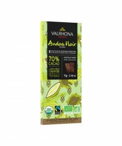 Ingredients Valrhona Andoa 70% Dark Chocolate Bar 70g