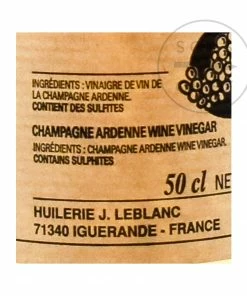 J Le Blanc Champagne Vinegar 500ml Ingredients