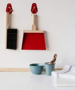 Andree Jardin Hand Brush & Dustpan Set - Red