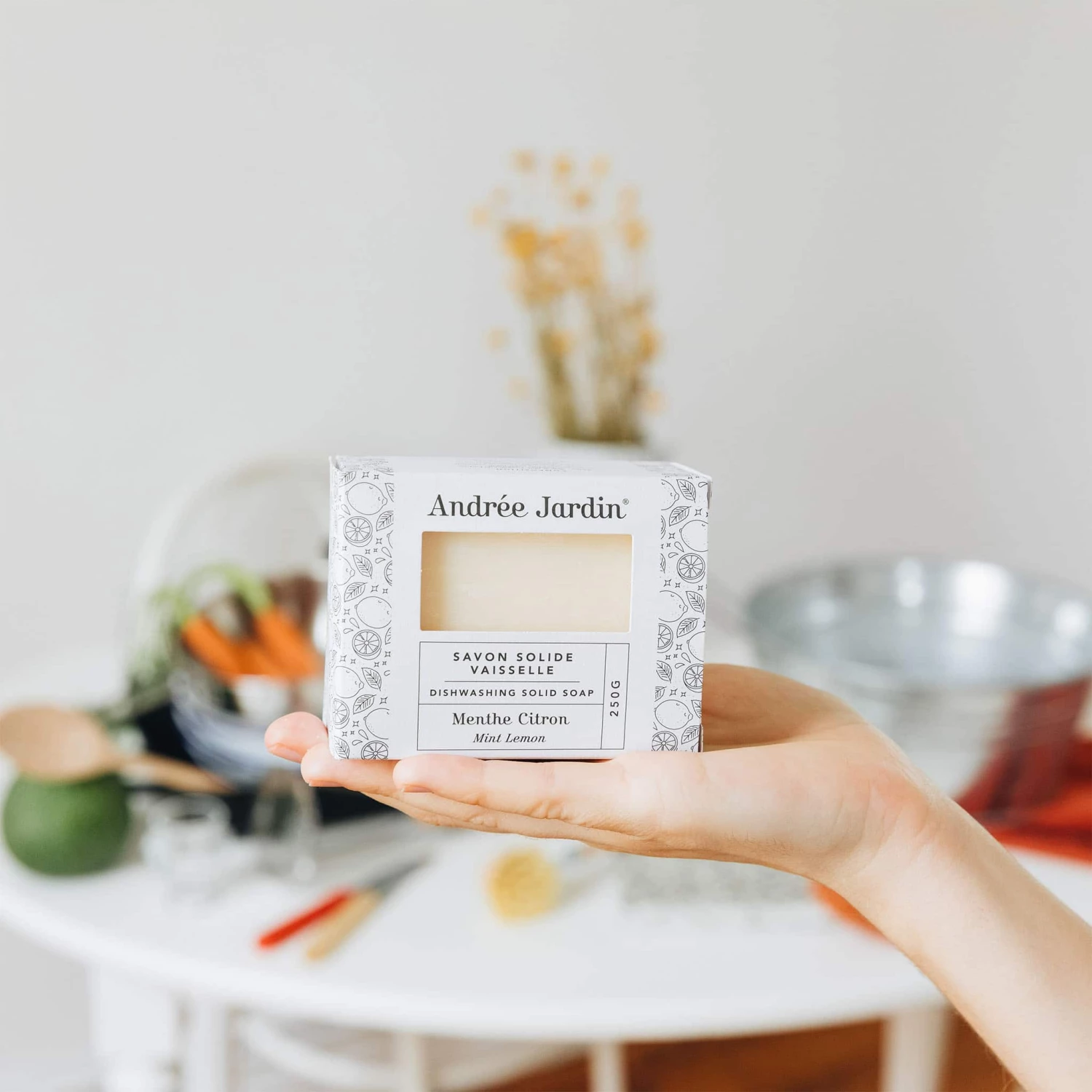 Andree Jardin Mint-Lemon Solid Dishwashing Soap 4 Andree Jardin Mint-Lemon Solid Dishwashing Soap