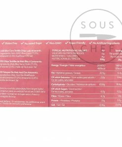 Blanco Niño Blue Corn Tortilla With Ancient Grain 170g Ingredients