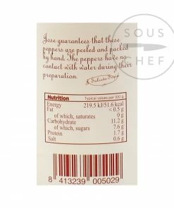 Navarrico Ingredients Piquillo Pepper Strips 390g