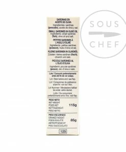 Ingredients La Brujula Sardinillas - Small Sardines 115g