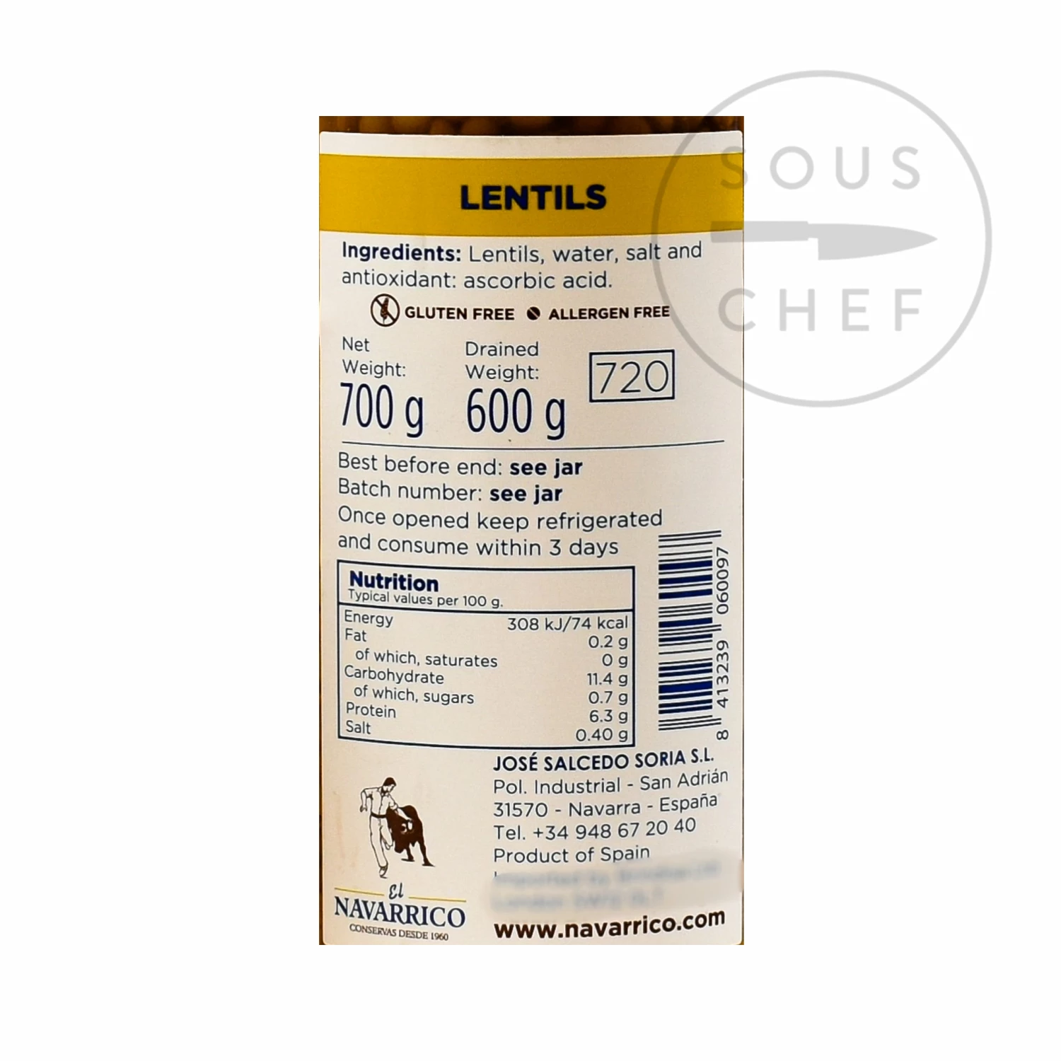 Navarrico Lentejas - Brown Lentils 700g 4 Navarrico Lentejas - Brown Lentils 700g
