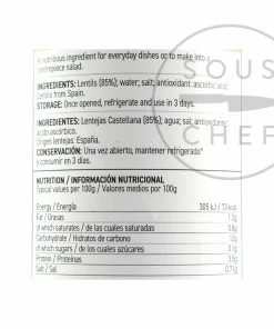 Perello Castellana Lentils 700g Ingredients