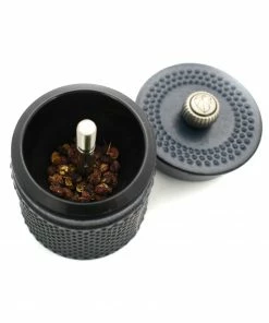 Peugeot Bali Fonte Cast Iron Pepper Mill Blue 8cm Cookware