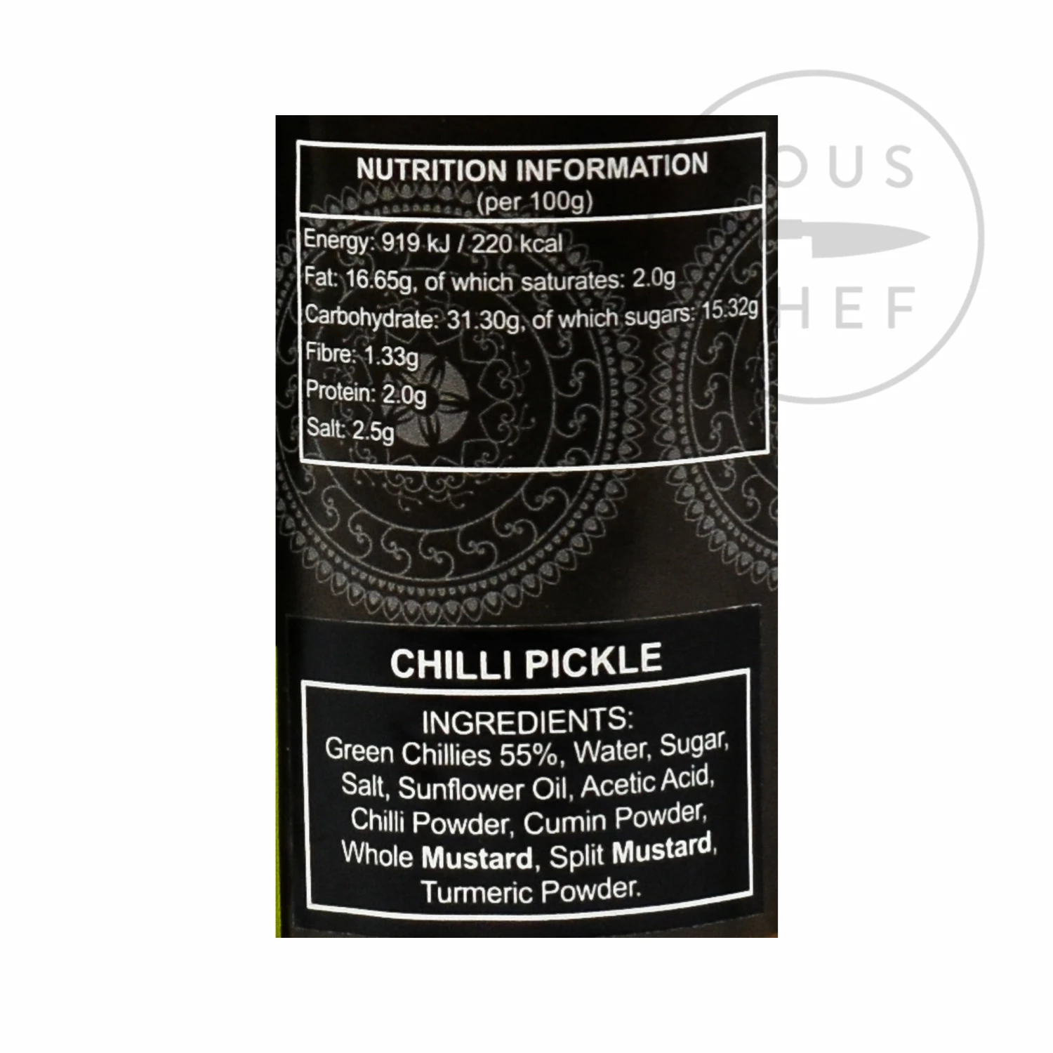 Ferns' Chilli Pickle 380g Ingredients 5 Ferns' Chilli Pickle 380g Ingredients