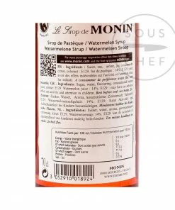 Ingredients Monin Watermelon Syrup 70cl