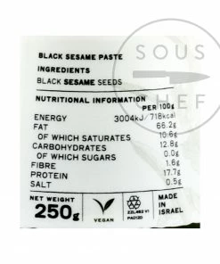 Ingredients Belazu Black Tahini 250g