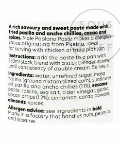 Cool Chile Co Mole Poblano Paste 190g