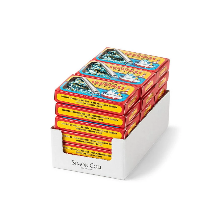 Chocolate Novelties Sardines Chocolate Box 24g Ingredients 4 Chocolate Novelties Sardines Chocolate Box 24g Ingredients