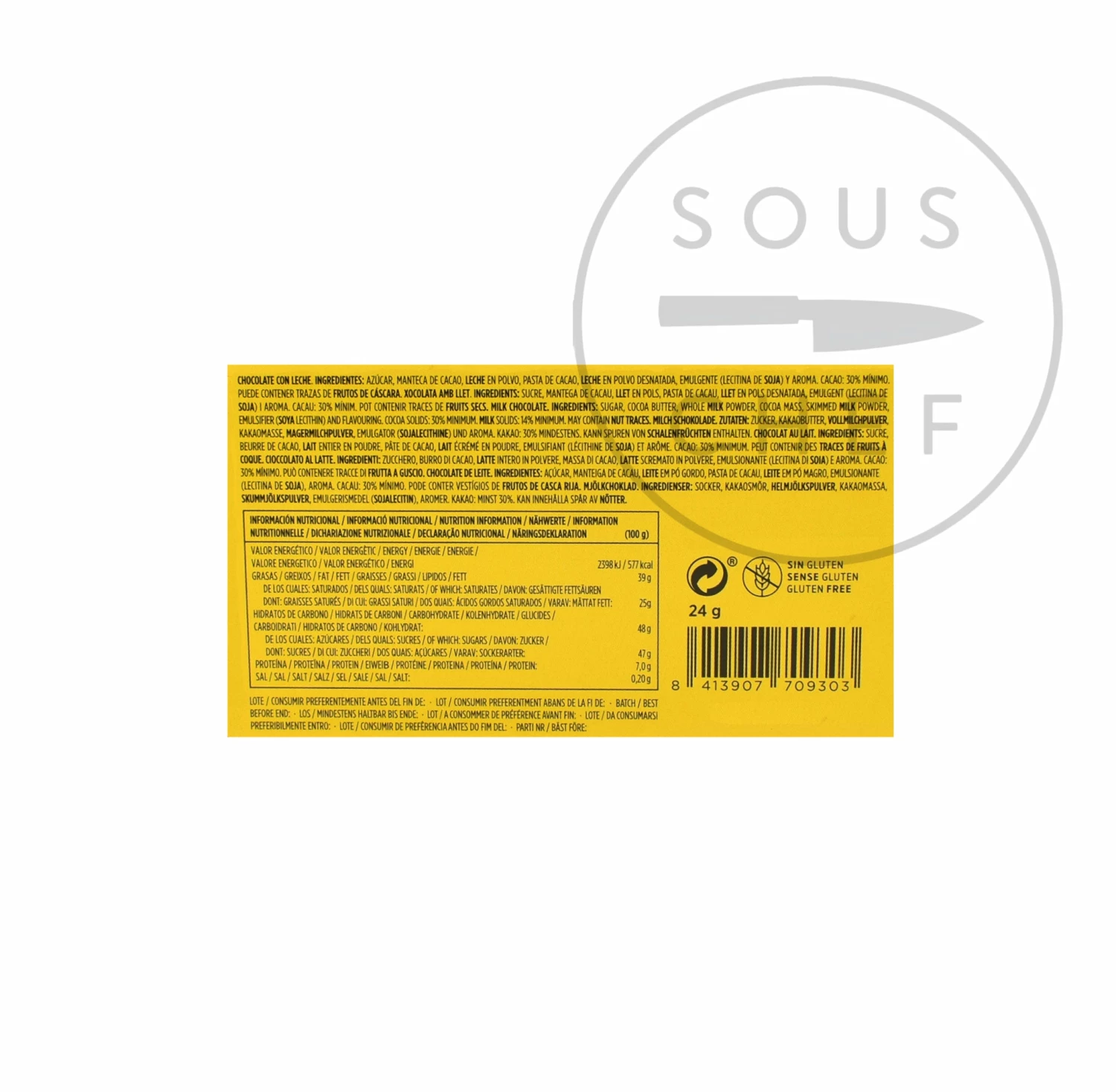 Chocolate Novelties Sardines Chocolate Box 24g Ingredients 5 Chocolate Novelties Sardines Chocolate Box 24g Ingredients