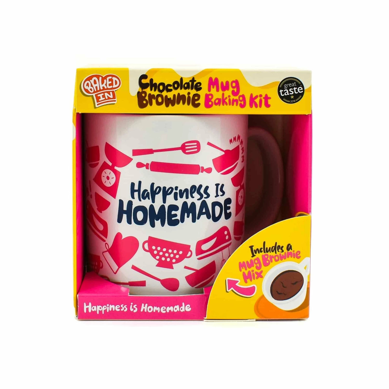 Bakedin Baked In Chocolate Brownie Mug Gift Set 55g 3 Bakedin Baked In Chocolate Brownie Mug Gift Set 55g