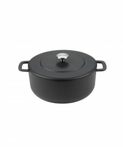Cookware Combekk Sous-Chef Black Recycled Cast Iron Dutch Oven 24cm
