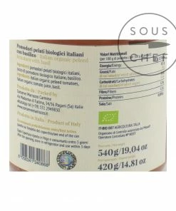 Ingredients Casa Marrazzo Peeled Organic Tomatoes With Basil 540g