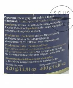 Ingredients Casa Marrazzo Whole Grilled Hand-Peeled Peppers In Brine 420g