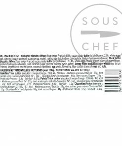 Biscuiterie La Trinitaine Breton Butter Biscuit Selection In Tin 600g Ingredients