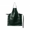 Dutchdeluxes Leather BBQ Apron In Metallic Green Cookware