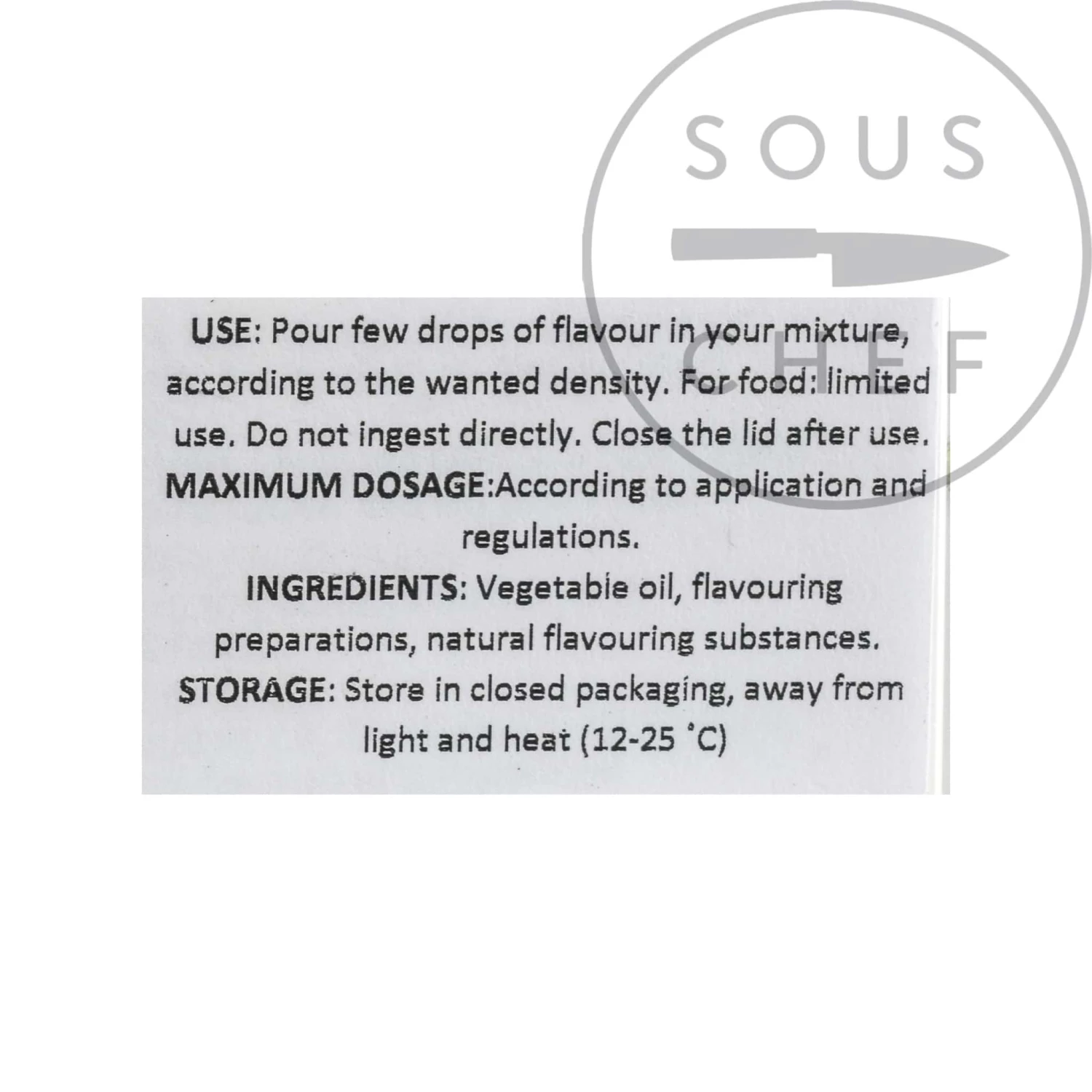 Deco-Relief Natural Concentrated Lemon Flavour 30ml Ingredients 4 Deco-Relief Natural Concentrated Lemon Flavour 30ml Ingredients