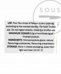 Deco-Relief Natural Concentrated Wild Strawberry Flavour 30ml Ingredients