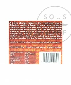 Delicioso Smoked Asturian Chorizo Picante 250g
