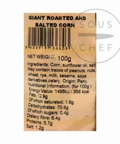 Gancedo Ingredients Kikones - Roasted Corn Snack 6 X 100g