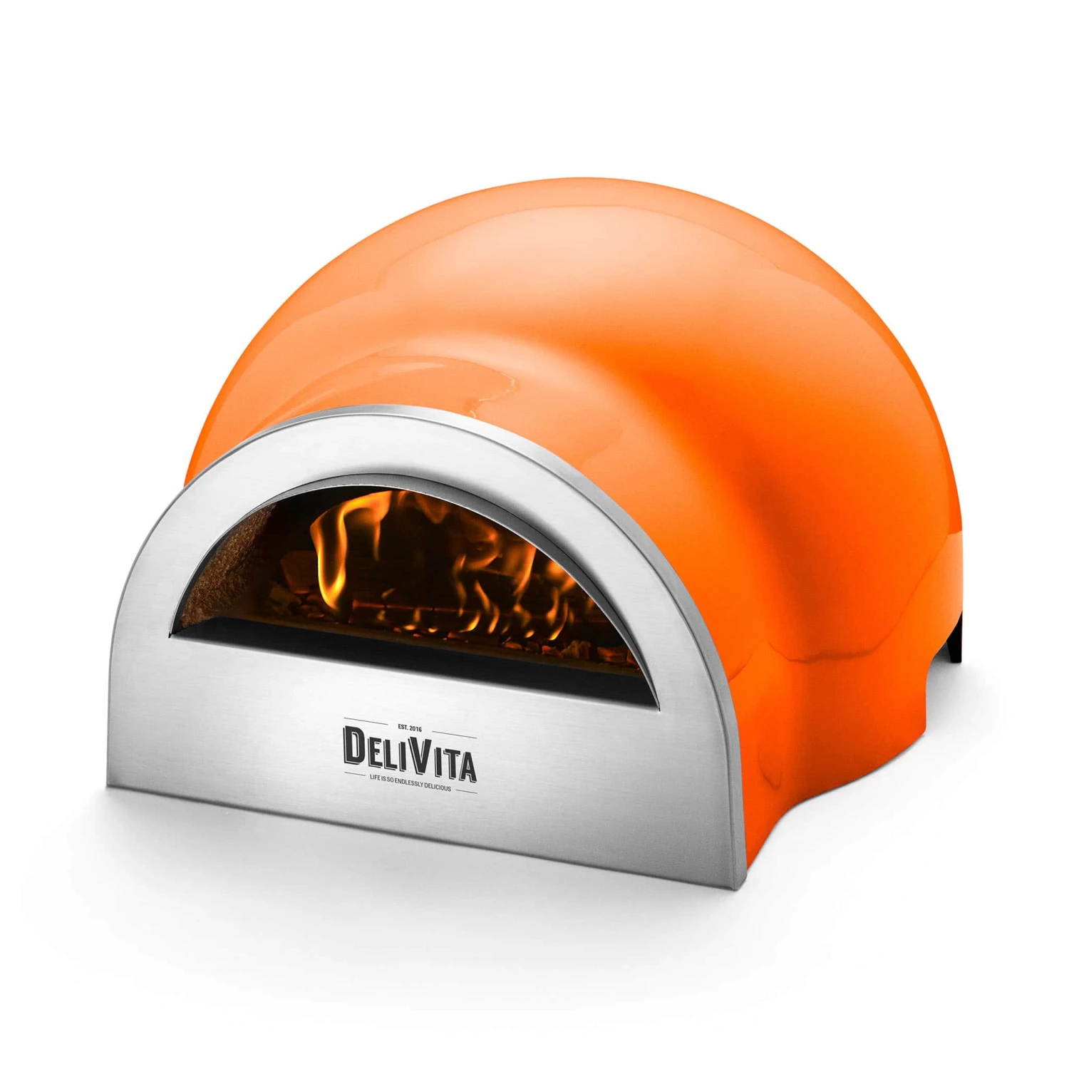 Cookware DeliVita Wood Fired Pizza Oven Orange Blaze 3 Cookware DeliVita Wood Fired Pizza Oven Orange Blaze