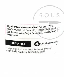 Essential Cuisine Pork Glace 600g Ingredients
