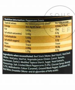 Essential Cuisine Peppercorn Sauce Base 800g 5 Essential Cuisine Peppercorn Sauce Base 800g
