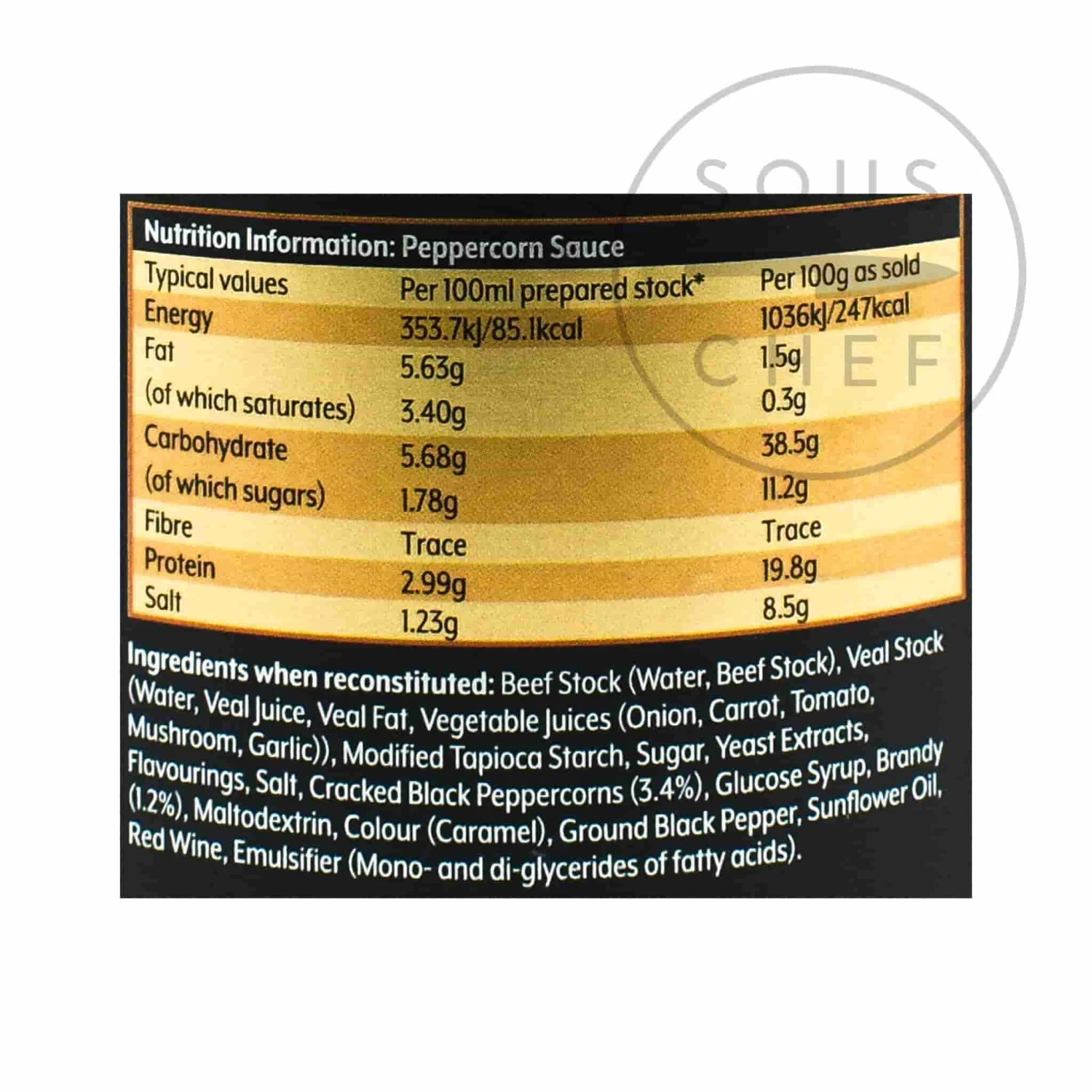 Essential Cuisine Peppercorn Sauce Base 800g 4 Essential Cuisine Peppercorn Sauce Base 800g