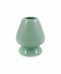 Kiji Stoneware & Ceramics Green Matcha Whisk Holder