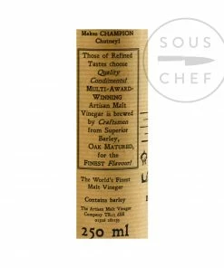 Artisan Malt Vinegar Company Artisan Malt Vinegar 250ml Ingredients