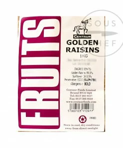 Centaur Golden Raisins 1kg Ingredients