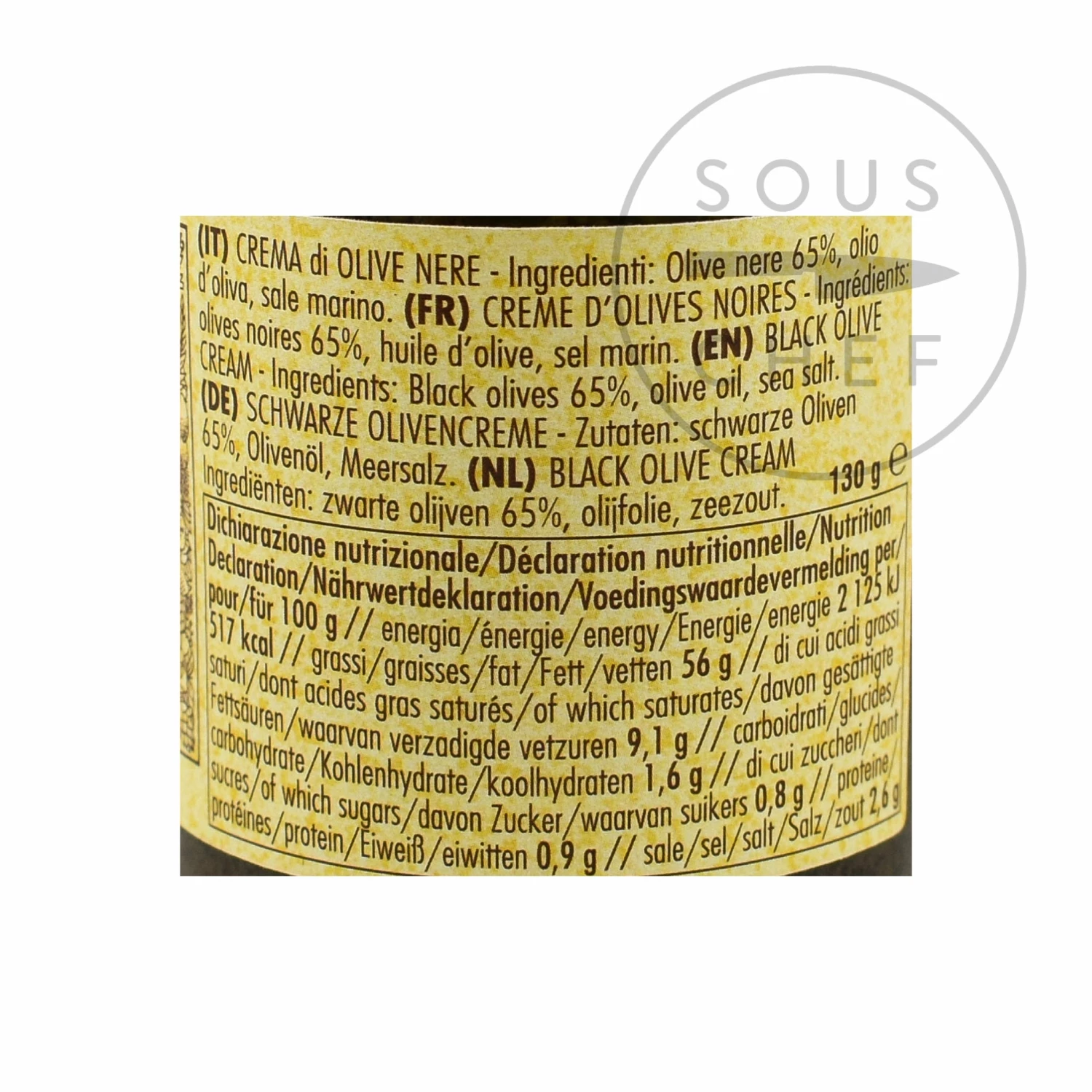 La Favorita Black Olive Cream 130g 4 La Favorita Black Olive Cream 130g