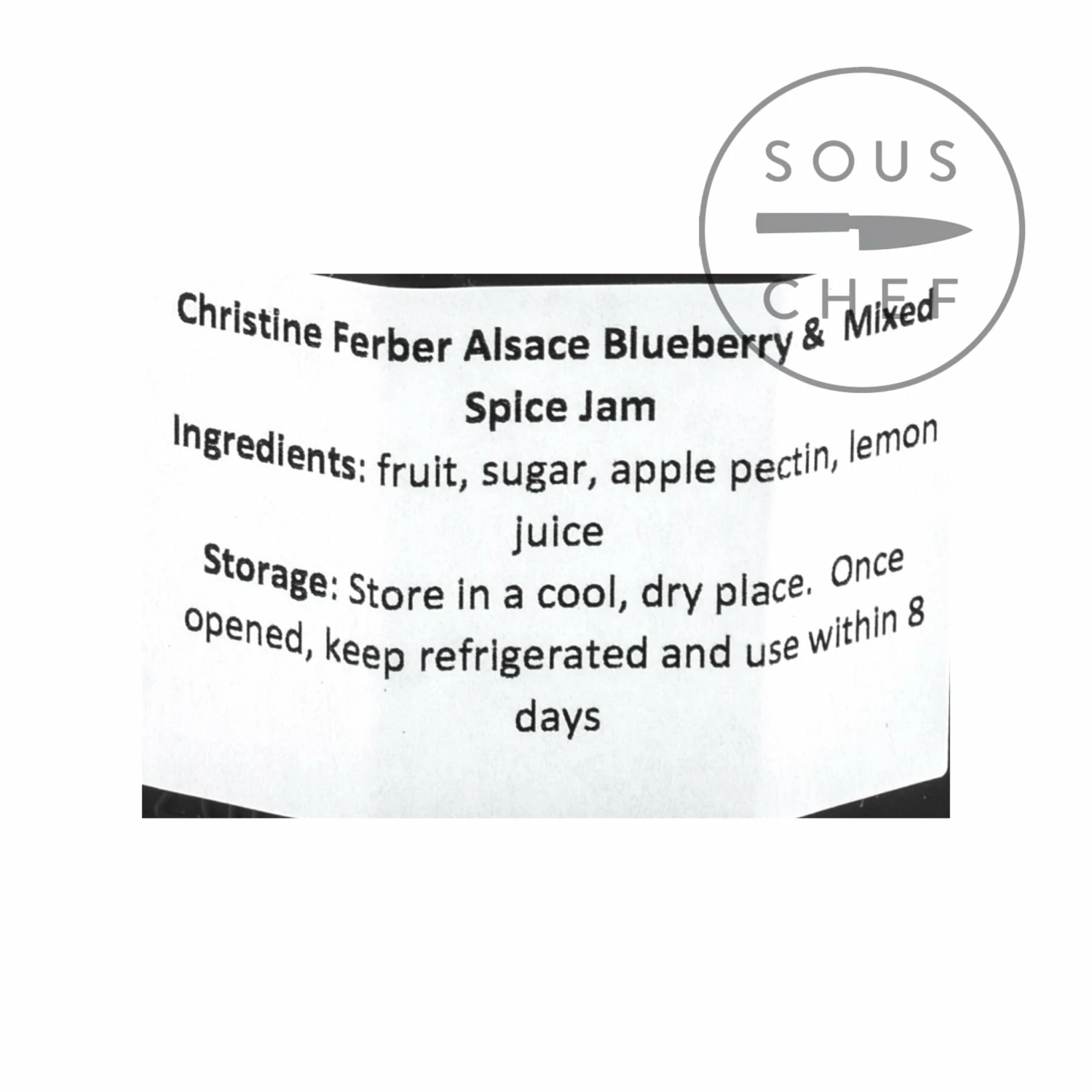 Christine Ferber Alsace Blueberry & Mixed Spice Jam 220g Ingredients 4 Christine Ferber Alsace Blueberry & Mixed Spice Jam 220g Ingredients