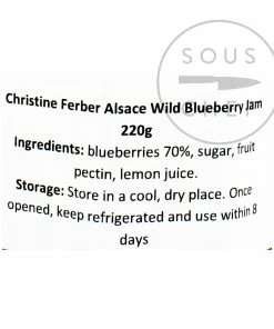 Christine Ferber Alsace Wild Blueberry Jam 220g Ingredients