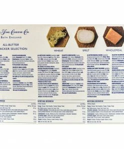 Ingredients The Fine Cheese Co. All Butter Cracker Selection Box 375g