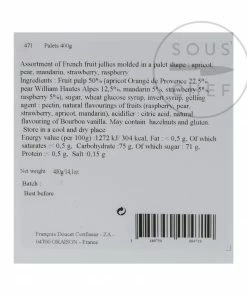 Francois Doucet Fruit Jellies 400g Ingredients