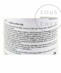 Ingredients Francois Doucet Milk Choc & Raspberry Almond Truffles 140g