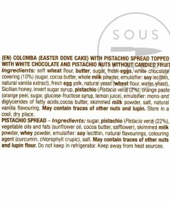 Snacks, Confectionery & Cake Fiasconaro Pistachio & White Chocolate Colomba Gift Box 1kg 7 Snacks, Confectionery & Cake Fiasconaro Pistachio & White Chocolate Colomba Gift Box 1kg