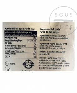 Funkin White Peach Puree 1kg Drinks