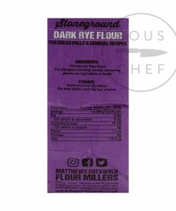 Matthews Cotswold Flour Matthews Cotswold Dark Rye Flour 5 X1.5kg