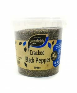 Greenfields Ingredients Cracked Black Pepper Catering Size 500g