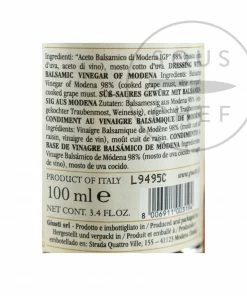 Ingredients Giuseppe Giusti Balsamic Vinegar Historical Collection In Wooden Casket